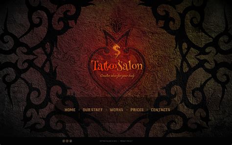 Tattoo Salon Website Template #46697 - TemplateMonster