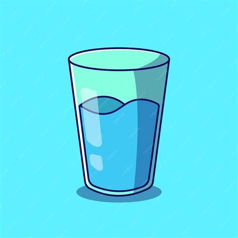 Ilustración de dibujos animados de vaso de agua ilustración de vector ...