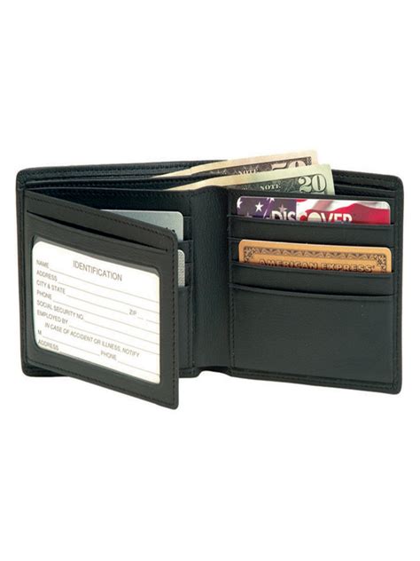 Royce Leather - RFID Blocking Men's Bifold Wallet with Double ID Flap in Genuine Leather ...