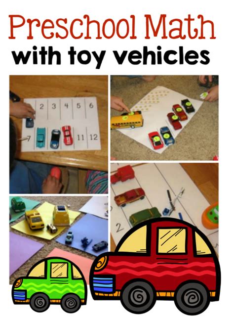 8 Preschool Math Ideas -- using toy vehicles! - The Measured Mom