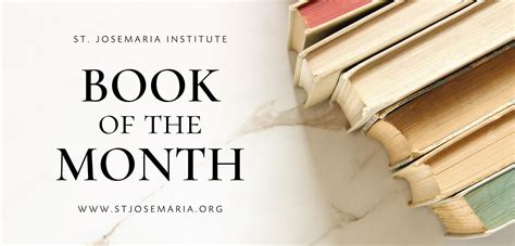 Book of the Month Cover - St. Josemaria Institute