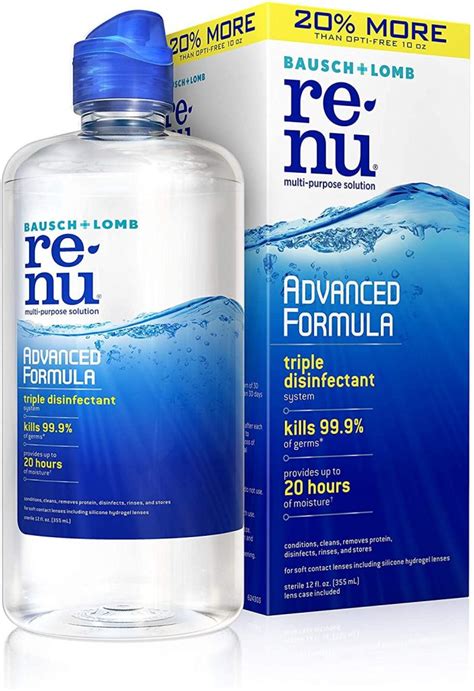 Amazon: Bausch + Lomb renu Advanced Formula Multi-Purpose Eye Contact ...