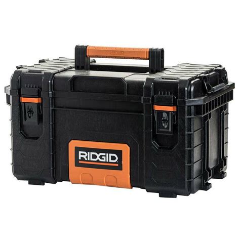 RIDGID 22'' Pro Tool Box Portable Storage Sturdy Heavy Duty Metal Locking System | eBay