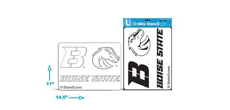 Boise State Stencil Combo - The Mini BSUOOS-203 | U-Stencil - A Stencil ...