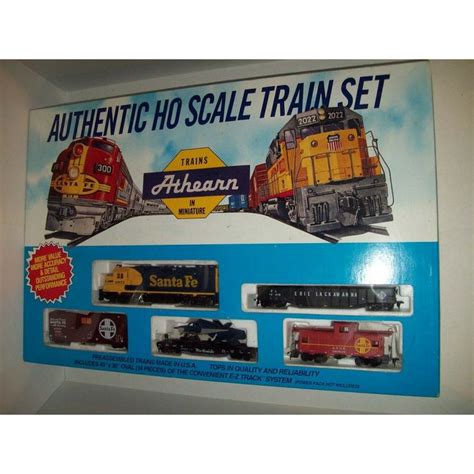 ATHEARN TRAIN SET HO SCALE SANTA FE LOCOMOTIVE & 4 CARS RARE | Train, Model trains, Toy train