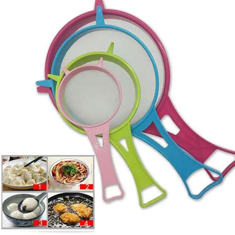 4PCs Set Multipurpose Fried Food Strainer Food Filter Spoon Mesh ...