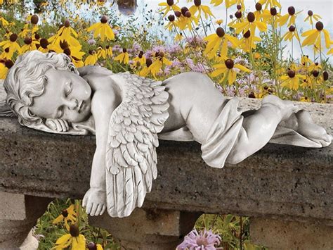 Baby Angel Statue in Stone | Fresh Garden Decor