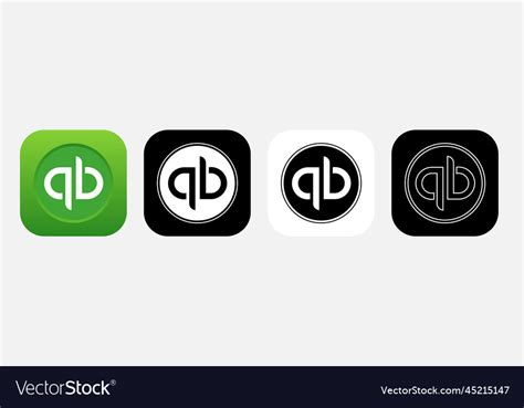 App icon quickbooks Royalty Free Vector Image - VectorStock