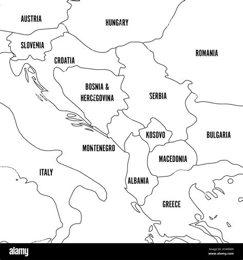 Balkan Political Map