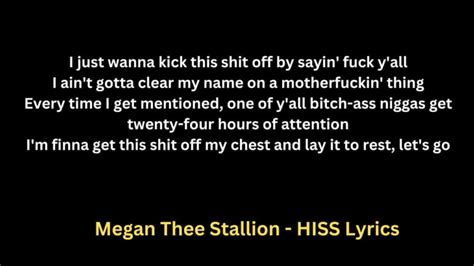 Megan Thee Stallion - HISS Lyrics Amazing Song 2024