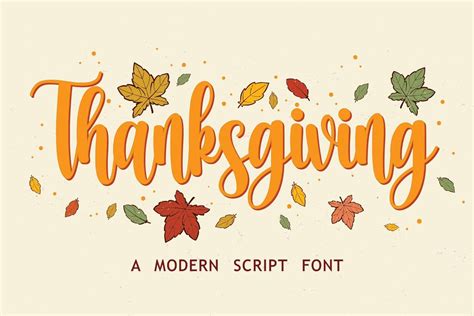 Thanksgiving Font - Dafont Free