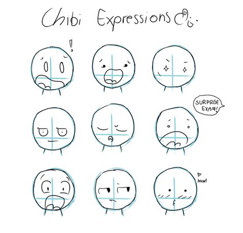 Chibi Expressions by Tawiie on DeviantArt