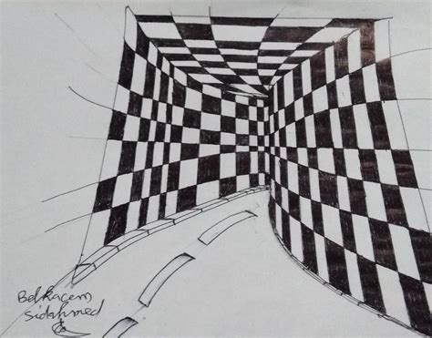 Visual Deception Drawing by Belkacem Sidahmed