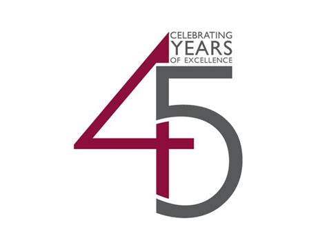 45th anniversary logo - Google Search | Typo logo design, Anniversary ...