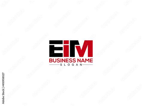 EIM Logo Letter Design For Business Stock Vector | Adobe Stock