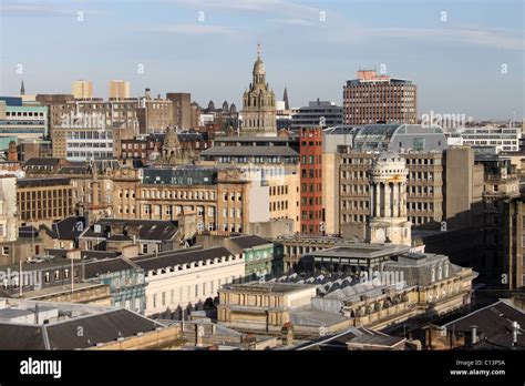 Glasgow city skyline seen from the Lighthouse, Mitchell Lane Stock Photo - Alamy