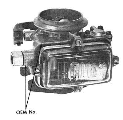 Holley Carburetor Numerical Index