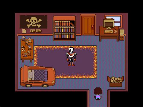 Papyrus's room. | Обои, Пиксель-арт, Папирус