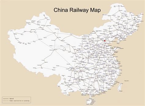 China High Speed Rail Map, 2019 China Railway Map, PDF Download