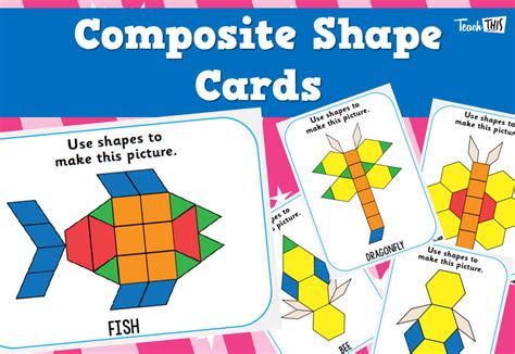 Composite Shapes Cards | Composite shapes, Shapes, Cards