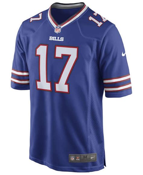 Nike Synthetic Josh Allen Buffalo Bills Game Jersey in Blue for Men - Lyst