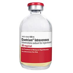 Dantrium IV (Dantrolene Sodium) : uses, dosage, availability, Price.