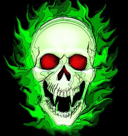 Burning Ghost Skull by RIPpler | Skull art drawing, Skull artwork, Sugar skull art