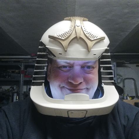 3D Print of Battlestar Galactica Colonial Viper Pilot Helmet by TieKai