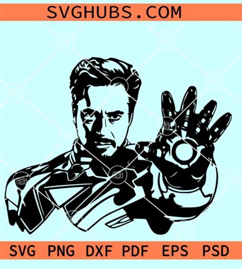 Iron Man SVG file, Iron Man Silhouette Svg, Avengers Svg