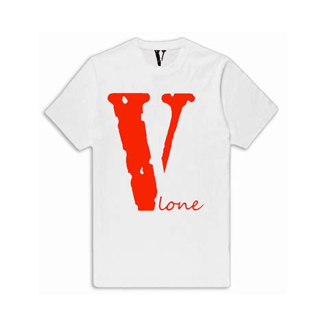 Vlone V Red Staple Black T-Shirt In Black || New Edition