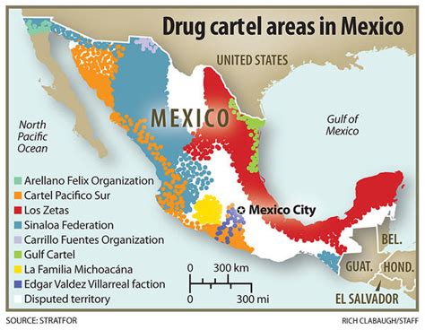 Maps of the Mexico Cartels ~ Borderland Beat