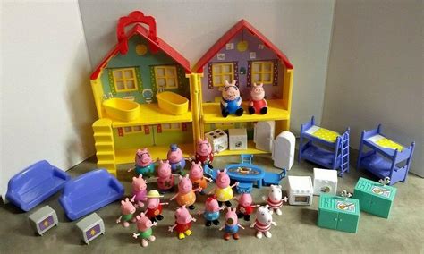 Peppa Pig House Playset Lot with Figures and Accessories | #1998141128