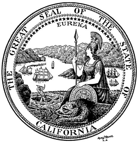 Seal of California, 1928, Marc Rowe - Great Seal of California - Wikipedia | California state ...