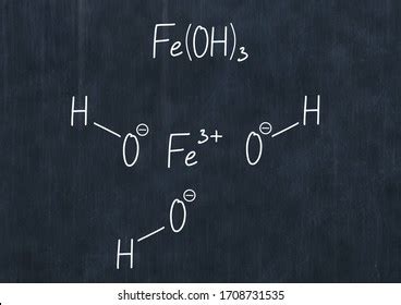 Iron Iii Hydroxide Handwritten Chemical Formula Stock Illustration 1708731535 | Shutterstock