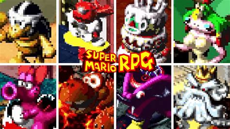 SUPER MARIO RPG - All Bosses + Secret Boss - YouTube