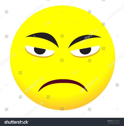 Sad Face Icon Yellow Emoji Symbol Stock Vector (Royalty Free) 762276601 ...