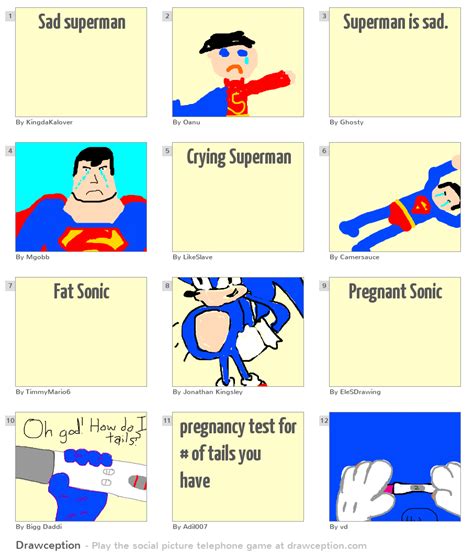 Sad superman - Drawception