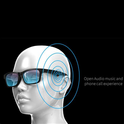 Smart Glasses Bluetooth Polarized Sunglasses Bone Conduction Headphone ...