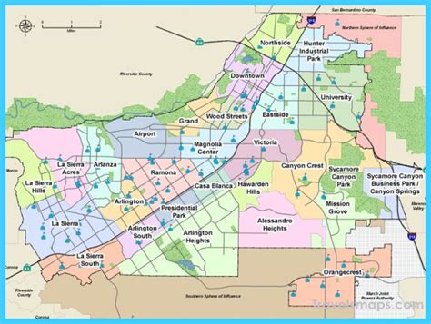 awesome Map of Riverside California