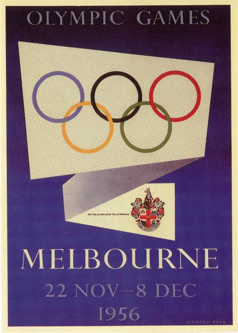 Postcard, Melbourne Olympic Games 1956 - City Collection