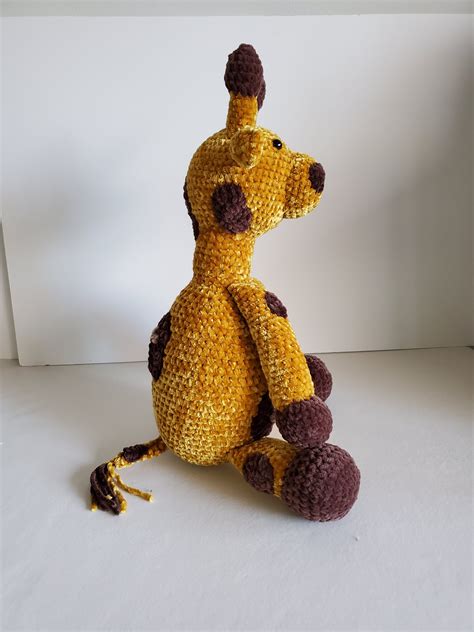 Gold Spotted Giraffe /crochet Stuffed Animal/handmade Stuffed - Etsy