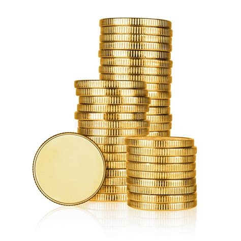 Silver coin stack stock photo. Image of pile, earnings - 85570520