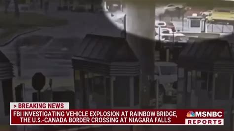 Explosion at US/Canada Border Shows Car Flying in the Air Before Exploding