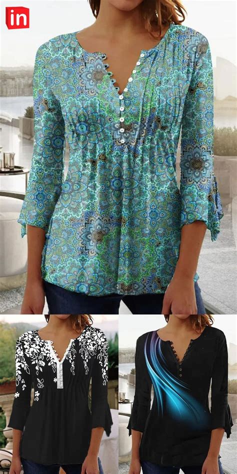 Women's Stylish Casual Tops | Women shirts blouse, Blouses for women ...