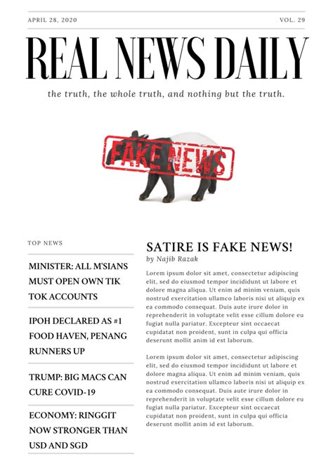 Of Satire, Parody and Fake News – Malaysian Public Law