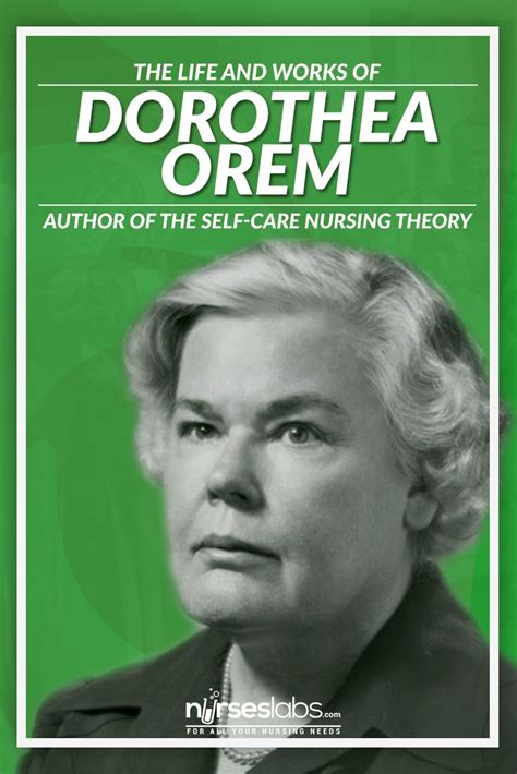 Dorothea Orem - Biography and Works | Nursing, Models and July 15