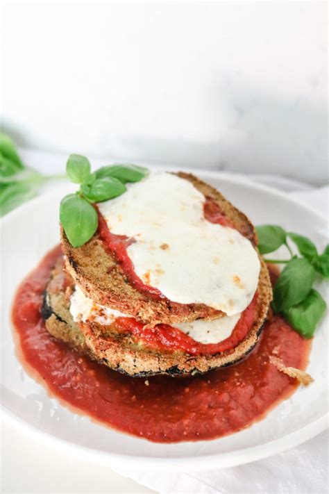 Air Fryer Eggplant Parmesan • Domestic Superhero