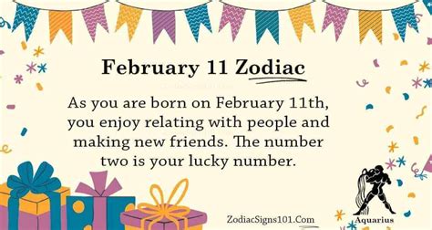 February 11 Zodiac Is Aquarius, Birthdays And Horoscope - ZodiacSigns101