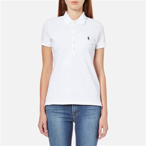 Polo Ralph Lauren Women's Julie Polo Shirt - White - Free UK Delivery ...