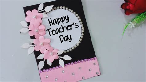 Teachers day card easy and simple but beautiful/How to make teachers ...